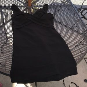 Women’s black dress, built in bra. Zip back. Size large
